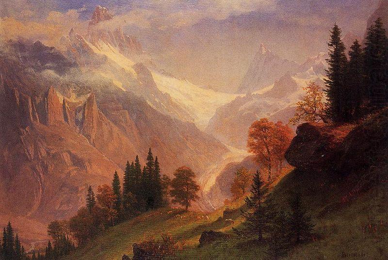 Albert Bierstadt View of the Grindelwald china oil painting image